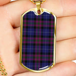 Pride Of Scotland Scottish Clan Tartan Military Dog Tag Necklace Jewelry