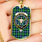 Murray Athole Of Athole Ancient Scottish Clan Tartan Military Dog Tag Necklace Jewelry