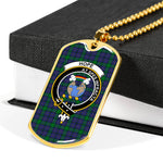 Hope Scottish Clan Tartan Military Dog Tag Necklace Jewelry