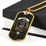 Hall Scottish Clan Tartan Military Dog Tag Necklace Jewelry