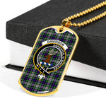 Davidson Of Tulloch Dress Scottish Clan Tartan Military Dog Tag Necklace Jewelry