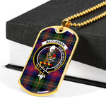 MacLennan Scottish Clan Tartan Military Dog Tag Necklace Jewelry