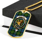 Newlands Scottish Clan Tartan Military Dog Tag Necklace Jewelry