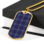 MacCormick Scottish Clan Tartan Military Dog Tag Necklace Jewelry