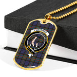 Fletcher Of Dunan Scottish Clan Tartan Military Dog Tag Necklace Jewelry