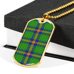 New Mexico Scottish Clan Tartan Military Dog Tag Necklace Jewelry