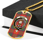 MacNab Ancient Scottish Clan Tartan Military Dog Tag Necklace Jewelry