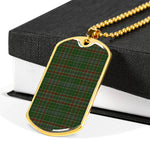 Gayre Scottish Clan Tartan Military Dog Tag Necklace Jewelry