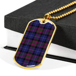 Pride Of Scotland Scottish Clan Tartan Military Dog Tag Necklace Jewelry