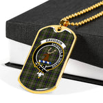 Davidson Tulloch Dress Scottish Clan Tartan Military Dog Tag Necklace Jewelry