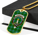 Henderson Scottish Clan Tartan Military Dog Tag Necklace Jewelry