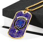 Ochterlony Scottish Clan Tartan Military Dog Tag Necklace Jewelry