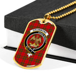 Drummond Scottish Clan Tartan Military Dog Tag Necklace Jewelry