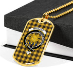 MacLeod Of Lewis Ancient Scottish Clan Tartan Military Dog Tag Necklace Jewelry