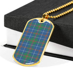 MacHardy Ancient Scottish Clan Tartan Military Dog Tag Necklace Jewelry