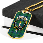 Henderson Ancient Scottish Clan Tartan Military Dog Tag Necklace Jewelry