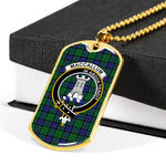 MacCallum Scottish Clan Tartan Military Dog Tag Necklace Jewelry