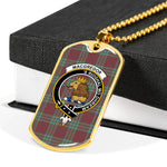 MacGregor Hunting Ancient Scottish Clan Tartan Military Dog Tag Necklace Jewelry
