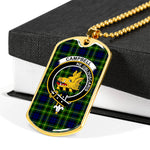 Campbell Of Breadalbane Modern Scottish Clan Tartan Military Dog Tag Necklace Jewelry