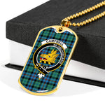 Campbell Of Cawdor Ancient Scottish Clan Tartan Military Dog Tag Necklace Jewelry