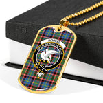 Norvel Scottish Clan Tartan Military Dog Tag Necklace Jewelry