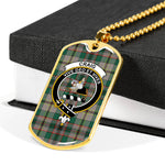Craig Ancient Scottish Clan Tartan Military Dog Tag Necklace Jewelry