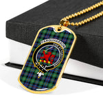 Farquharson Ancient Scottish Clan Tartan Military Dog Tag Necklace Jewelry