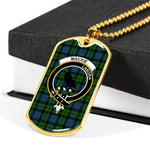 MacKie Scottish Clan Tartan Military Dog Tag Necklace Jewelry