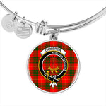 Scotstee Shop - Cameron Modern Clan Scotland Tartan Plaid Charm Circle Bangle Bracelet Jewelry Gift  For Women