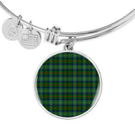 Scotstee Shop - Cranston Modern Clan Scotland Tartan Plaid Charm Circle Bangle Bracelet Jewelry Gift  For Women