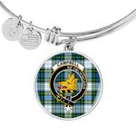 Scotstee Shop - Campbell Dress Clan Scotland Tartan Plaid Charm Circle Bangle Bracelet Jewelry Gift  For Women