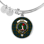 Scotstee Shop - Aiton Clan Scotland Tartan Plaid Charm Circle Bangle Bracelet Jewelry Gift  For Women