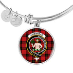 Scotstee Shop - Aikenhead Clan Scotland Tartan Plaid Charm Circle Bangle Bracelet Jewelry Gift  For Women