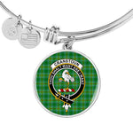 Scotstee Shop - Cranstoun Clan Scotland Tartan Plaid Charm Circle Bangle Bracelet Jewelry Gift  For Women