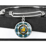 Scotstee Shop - Campbell Dress Ancient Clan Scotland Tartan Plaid Charm Circle Bangle Bracelet Jewelry Gift  For Women