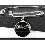 Scotstee Shop - Clan Scotland Tartan Plaid Charm Circle Bangle Bracelet Jewelry Gift  For Women