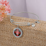 Scotstee Shop - Scotstee Shop Jewelry Wallace Crest Clan Scotland Tartan Plaid Charm Circle Bangle Bracelet Jewelry Gift  For Women