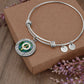 Scotstee Shop Jewelry Henderson Old Crest Clan Scotland Tartan Plaid Charm Circle Bangle Bracelet Jewelry Gift  For Women