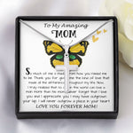Mom Necklace Gift - To My Amazing Mom - From Son - Beautiful Gift Set Mom Necklace Mother's Day Artisan Crafted Cross Necklace
