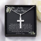 Bonus Mom Necklace, Gift To My Other Mother Necklace, Gift For Bonus Mom Second Mom Mother's Day Artisan Crafted Cross Necklace