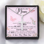 To My Mom Necklace Gift From Son Mother's Day Necklace Mother's Day Artisan Crafted Cross Necklace