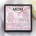 To My Mom Necklace From Son Gift Ideas For Mother's Day Necklace Mother's Day Artisan Crafted Cross Necklace