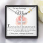 Mom Necklace Gift, To My Loving Mom Necklace, You Held Me When Times were Tough, You are My Rock Mother's Day Artisan Crafted Cross Necklace