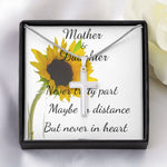 Mother Necklace - Mother Gift - Never Truly Part Mother's Day Necklace Mother's Day Artisan Crafted Cross Necklace