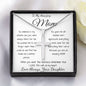 Mom Necklace - Gift for Mom from Daughter, Mother's Day Gift Mother's Day Artisan Crafted Cross Necklace