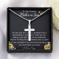 To My Future Mother In Law, Wedding For Her Mother's Gift Necklace Mother's Day Artisan Crafted Cross Necklace