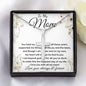 Mom Necklace - To My Mom - Love You Always And Forever - Mother's Day Gift Mother's Day Artisan Crafted Cross Necklace