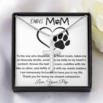 Mom Necklace - To My Dog Mom - Love You Always And Forever - Mother's Day Gift Mother's Day Artisan Crafted Cross Necklace