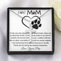 Mom Necklace - To My Dog Mom - Love You Always And Forever - Mother's Day Gift Mother's Day Artisan Crafted Cross Necklace
