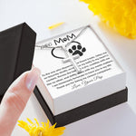 Mom Necklace - To My Dog Mom - Love You Always And Forever - Mother's Day Gift Mother's Day Artisan Crafted Cross Necklace